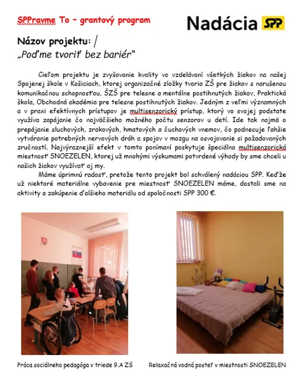 Poďme tvoriť bez bariér